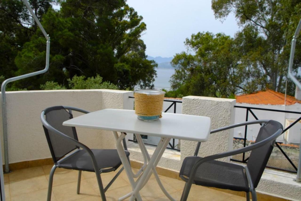Apartment With Sea View And Balcony 60M From Beach Aegina 외부 사진